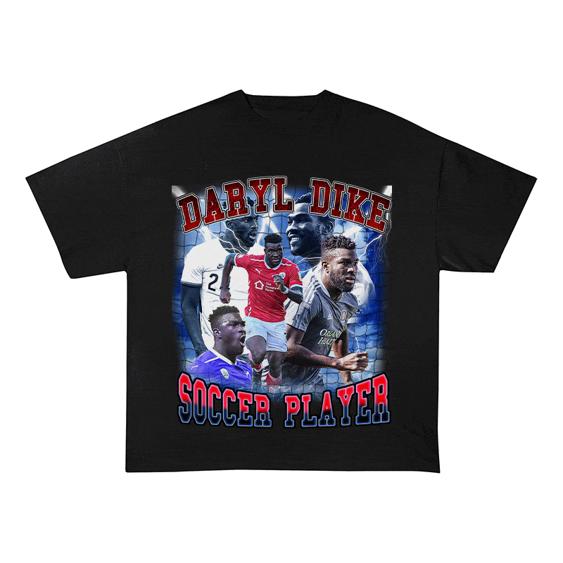 RDMCLOTHINGART tapestry hoodie DARYL DIKE HEAVY WEIGHT COTTON TEE-9154
