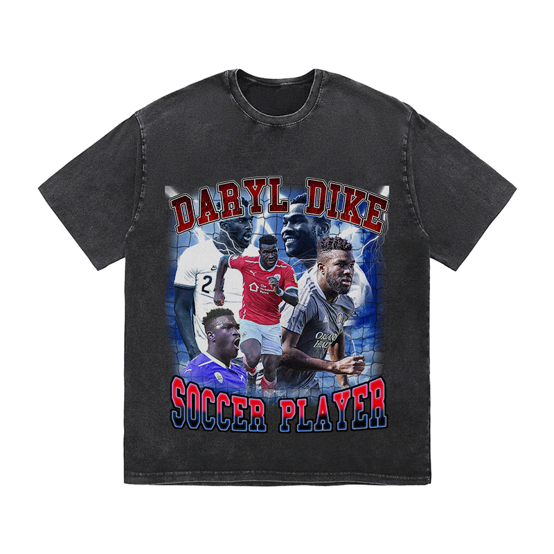RDMCLOTHINGART tapestry hoodie DARYL DIKE HEAVY WEIGHT COTTON TEE-9154