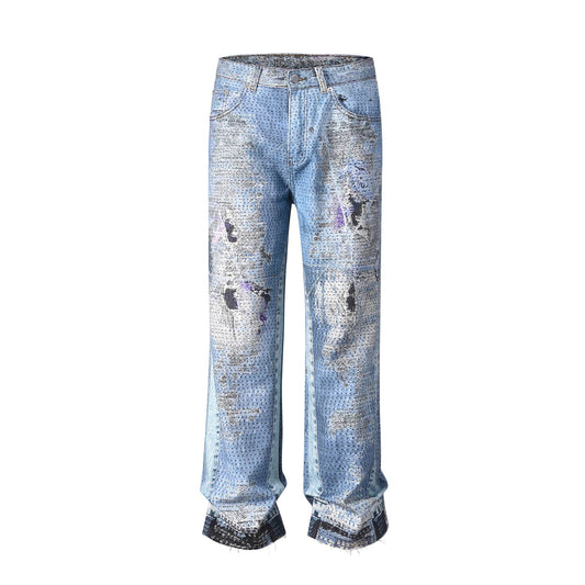 RDMCLOTHINGART tapestry hoodie DESIGNER PANTS-8028