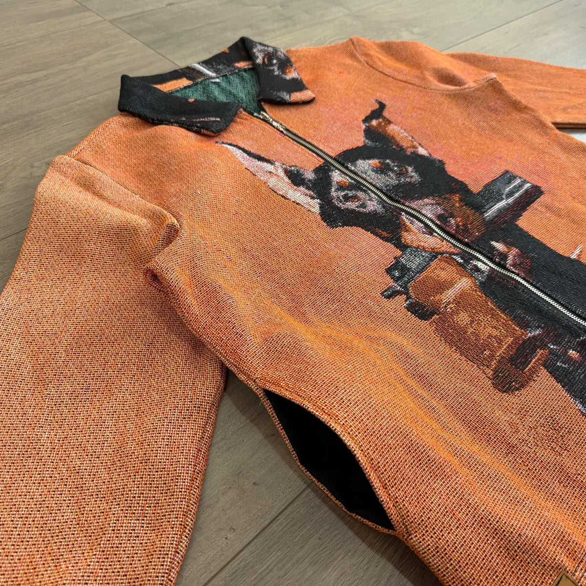 RDMCLOTHINGART tapestry hoodie DOBERMANN TAPESTRY JACKET