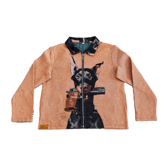 RDMCLOTHINGART tapestry hoodie DOBERMANN TAPESTRY JACKET