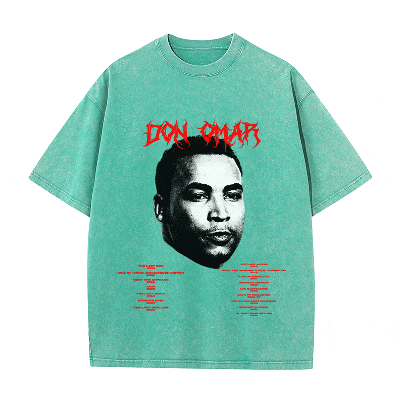 RDMCLOTHINGART tapestry hoodie DON OMAR HEAVY WEIGHT COTTON TEE-8928
