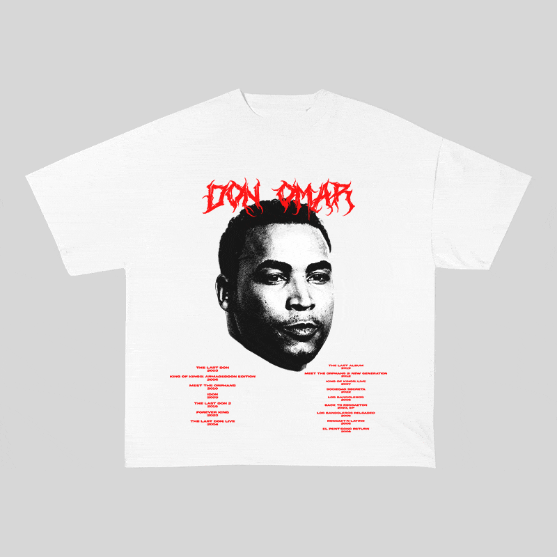 RDMCLOTHINGART tapestry hoodie DON OMAR HEAVY WEIGHT COTTON TEE-8928