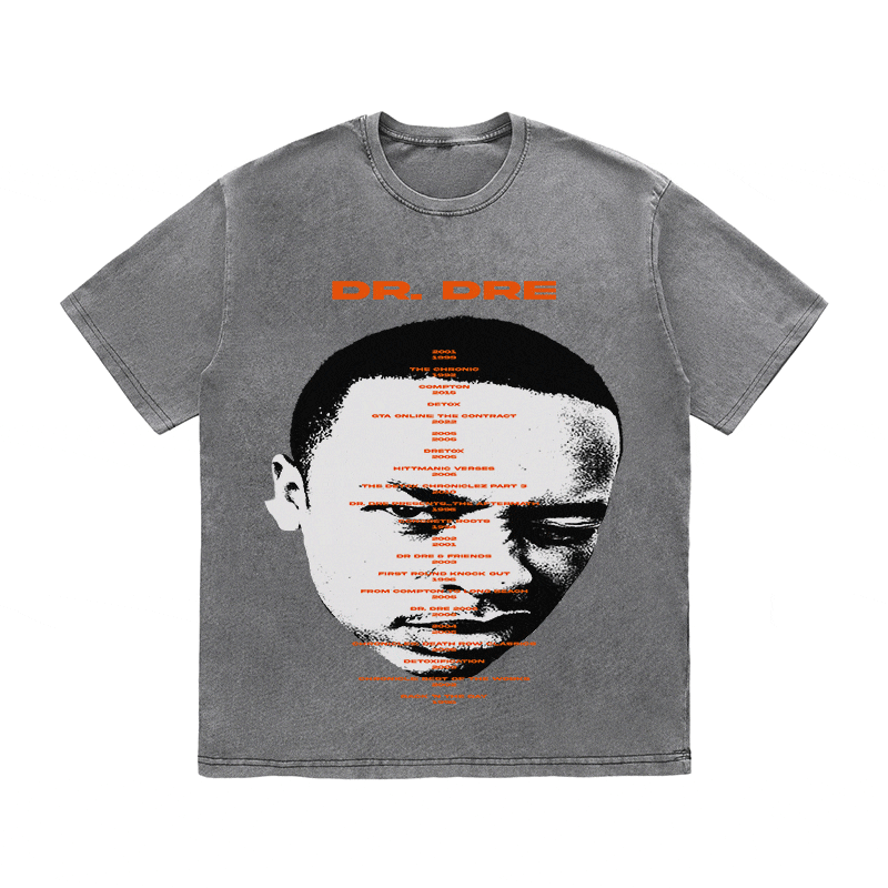 RDMCLOTHINGART tapestry hoodie DR. DRE HEAVY WEIGHT COTTON TEE-8929