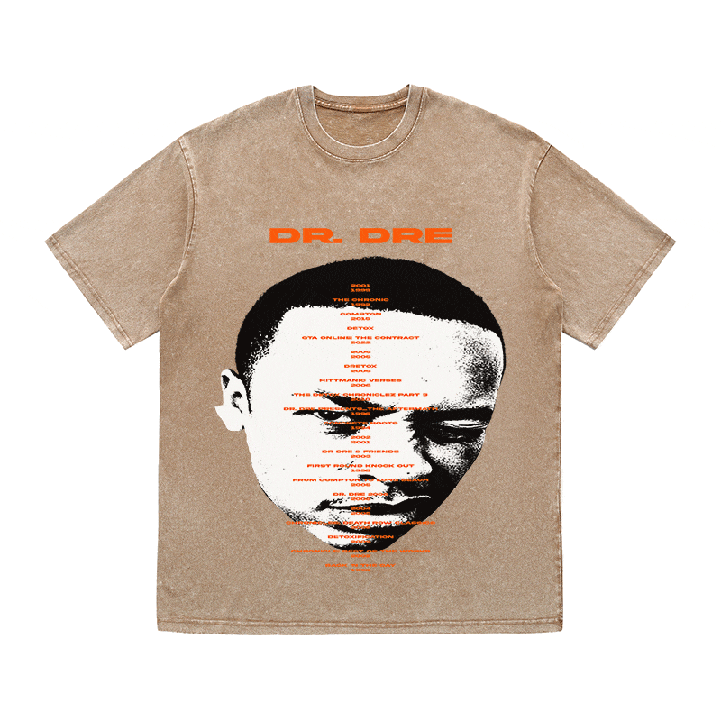 RDMCLOTHINGART tapestry hoodie DR. DRE HEAVY WEIGHT COTTON TEE-8929