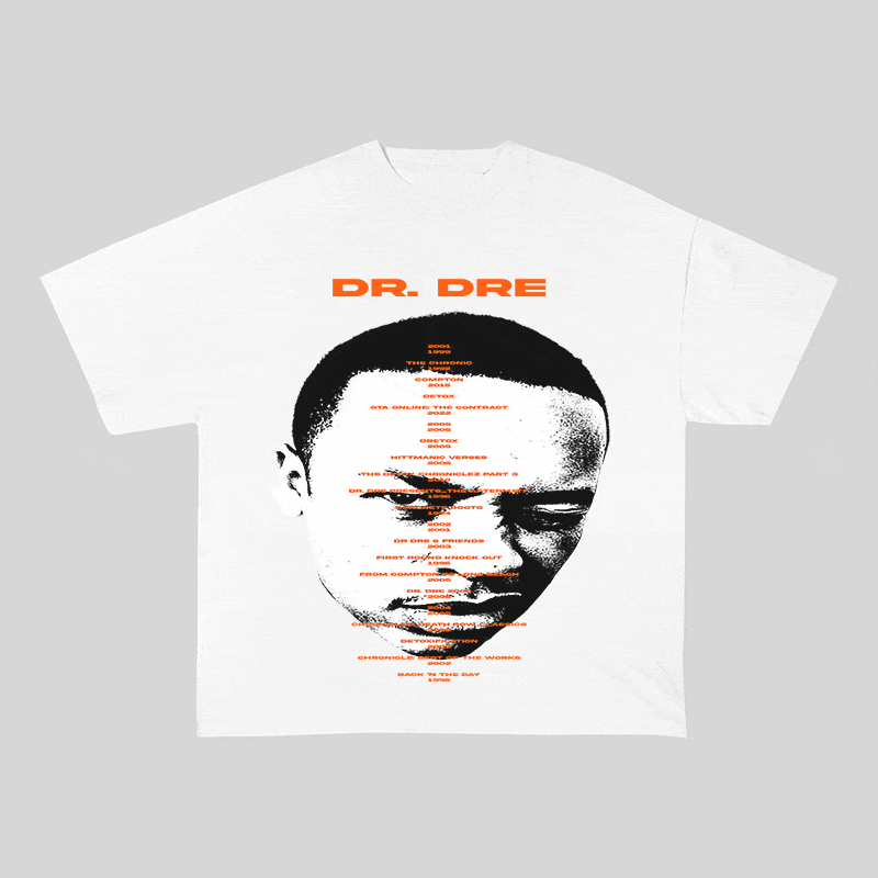 RDMCLOTHINGART tapestry hoodie DR. DRE HEAVY WEIGHT COTTON TEE-8929
