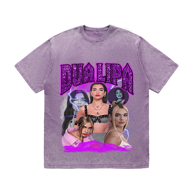 RDMCLOTHINGART tapestry hoodie DUA LIPA HEAVY WEIGHT COTTON TEE-9122