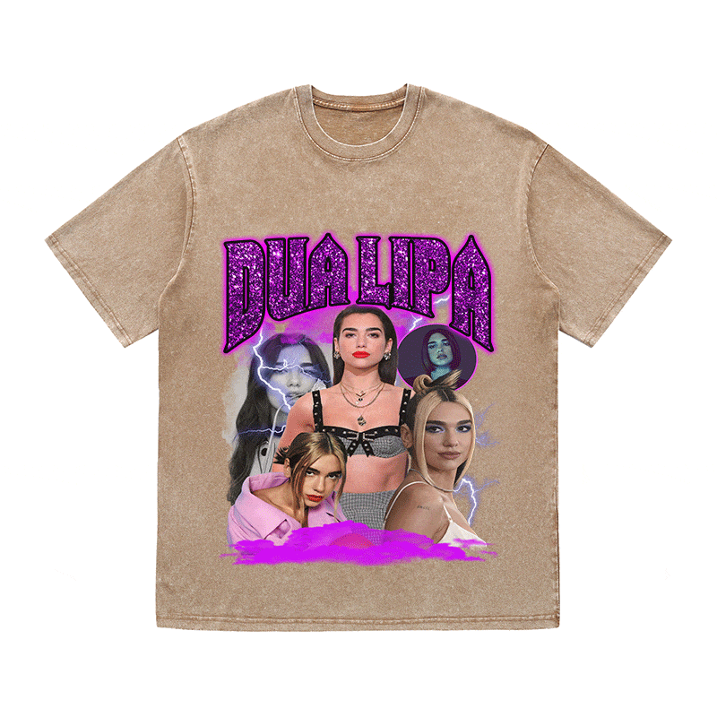 RDMCLOTHINGART tapestry hoodie DUA LIPA HEAVY WEIGHT COTTON TEE-9122