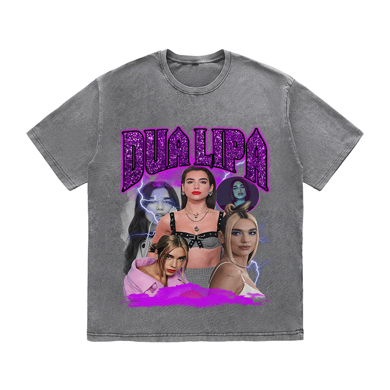RDMCLOTHINGART tapestry hoodie DUA LIPA HEAVY WEIGHT COTTON TEE-9122