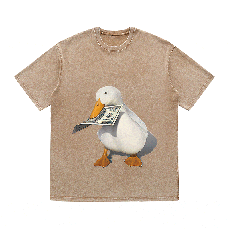 RDMCLOTHINGART tapestry hoodie DUCK HEAVY WEIGHT COTTON TEE-9311