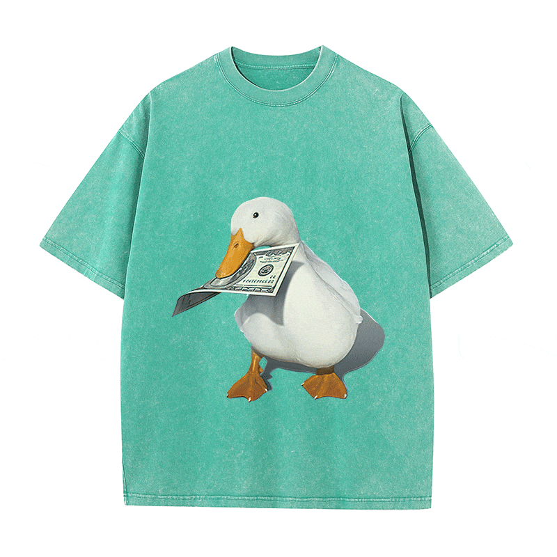 RDMCLOTHINGART tapestry hoodie DUCK HEAVY WEIGHT COTTON TEE-9311