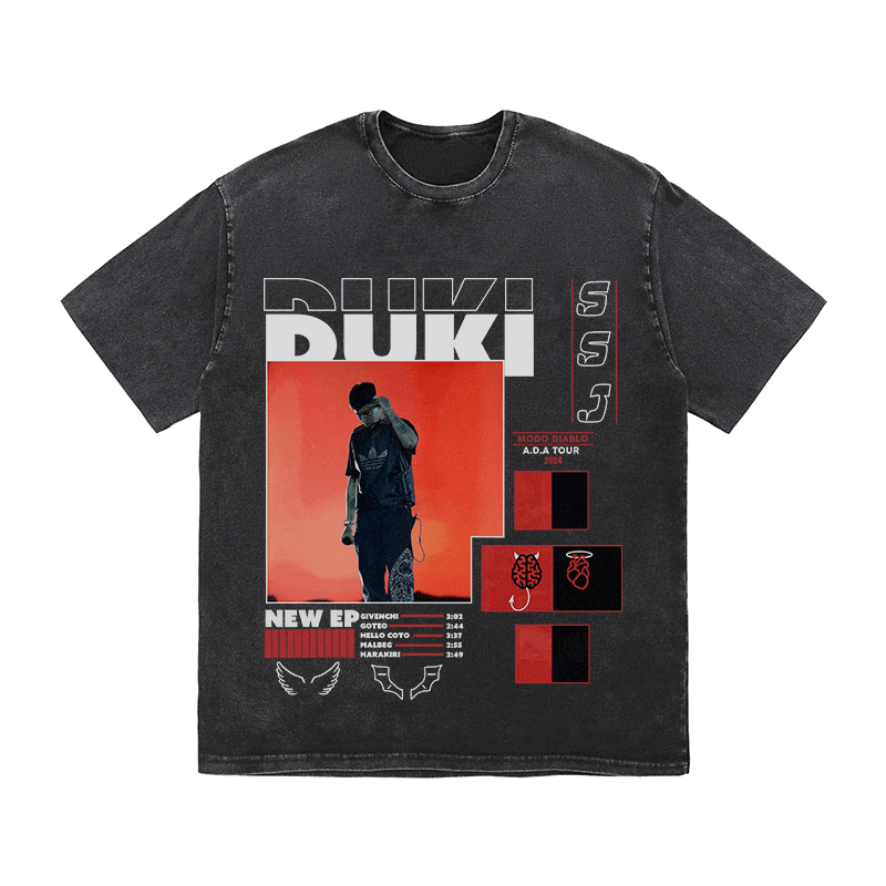 RDMCLOTHINGART tapestry hoodie DUKI HEAVY WEIGHT COTTON TEE-8995