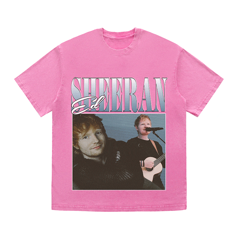 RDMCLOTHINGART tapestry hoodie ED SHEERAN HEAVY WEIGHT COTTON TEE-8860