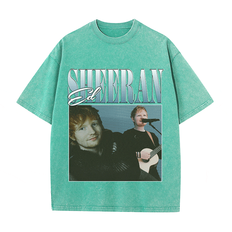 RDMCLOTHINGART tapestry hoodie ED SHEERAN HEAVY WEIGHT COTTON TEE-8860