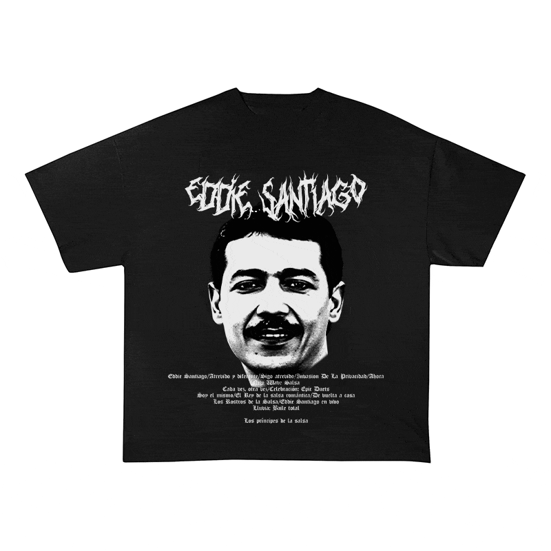RDMCLOTHINGART tapestry hoodie EDDIE SANTIAGO HEAVY WEIGHT COTTON TEE-8930
