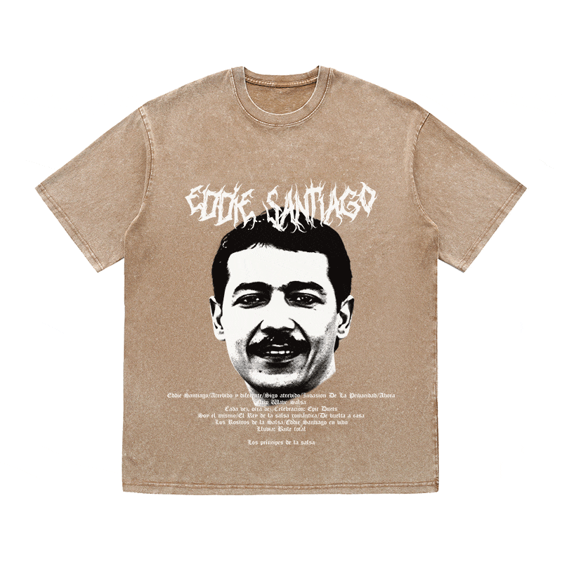 RDMCLOTHINGART tapestry hoodie EDDIE SANTIAGO HEAVY WEIGHT COTTON TEE-8930