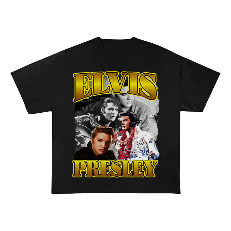 RDMCLOTHINGART tapestry hoodie ELVIS HEAVY WEIGHT COTTON TEE-9124