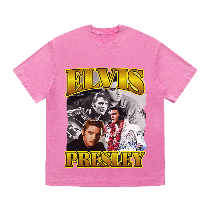 RDMCLOTHINGART tapestry hoodie ELVIS HEAVY WEIGHT COTTON TEE-9124