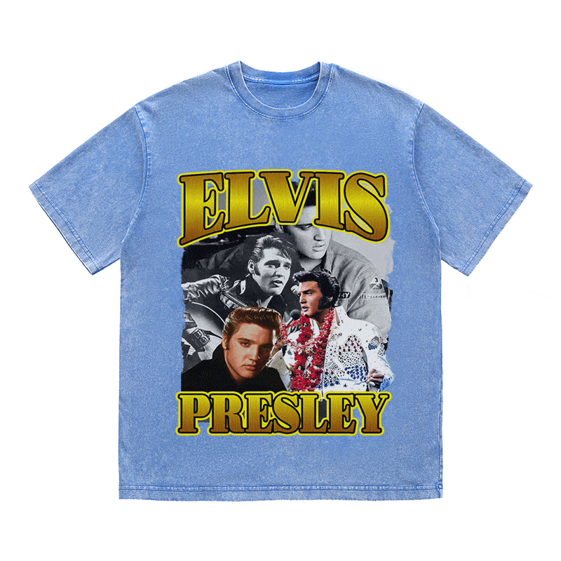RDMCLOTHINGART tapestry hoodie ELVIS HEAVY WEIGHT COTTON TEE-9124