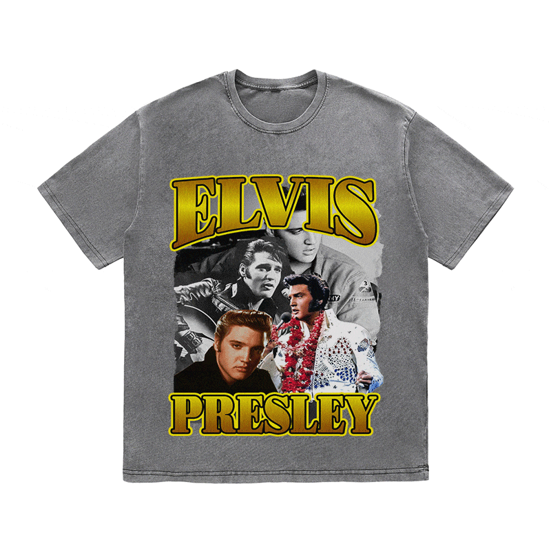 RDMCLOTHINGART tapestry hoodie ELVIS HEAVY WEIGHT COTTON TEE-9124