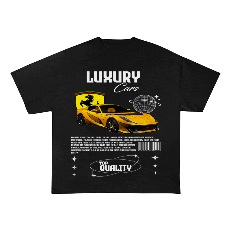 RDMCLOTHINGART tapestry hoodie FERRARI HEAVY WEIGHT COTTON TEE-9095