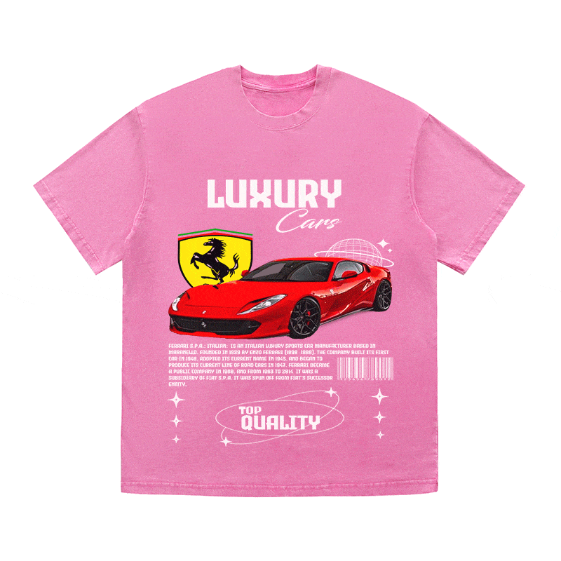 RDMCLOTHINGART tapestry hoodie FERRARI HEAVY WEIGHT COTTON TEE-9096
