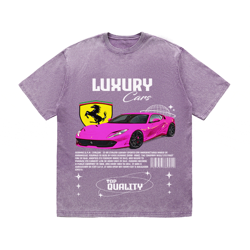 RDMCLOTHINGART tapestry hoodie FERRARI HEAVY WEIGHT COTTON TEE-9097