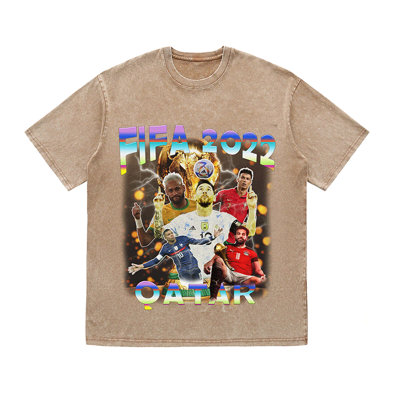 RDMCLOTHINGART tapestry hoodie FIFA 2022 HEAVY WEIGHT COTTON TEE-9156