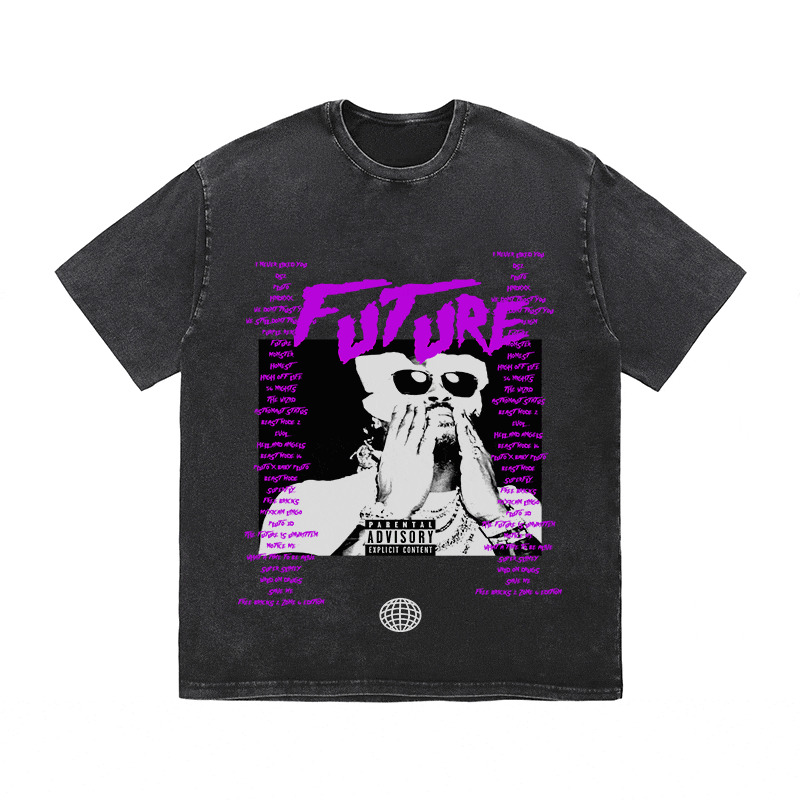 RDMCLOTHINGART tapestry hoodie FUTURE HEAVY WEIGHT COTTON TEE-8931