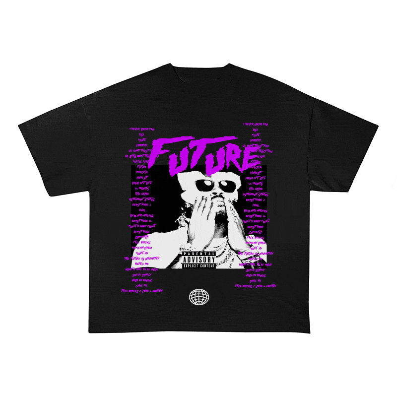 RDMCLOTHINGART tapestry hoodie FUTURE HEAVY WEIGHT COTTON TEE-8931