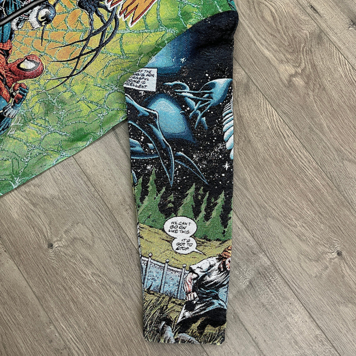 RDMCLOTHINGART tapestry hoodie GREEN SPIDER TAPESTRY JACKET