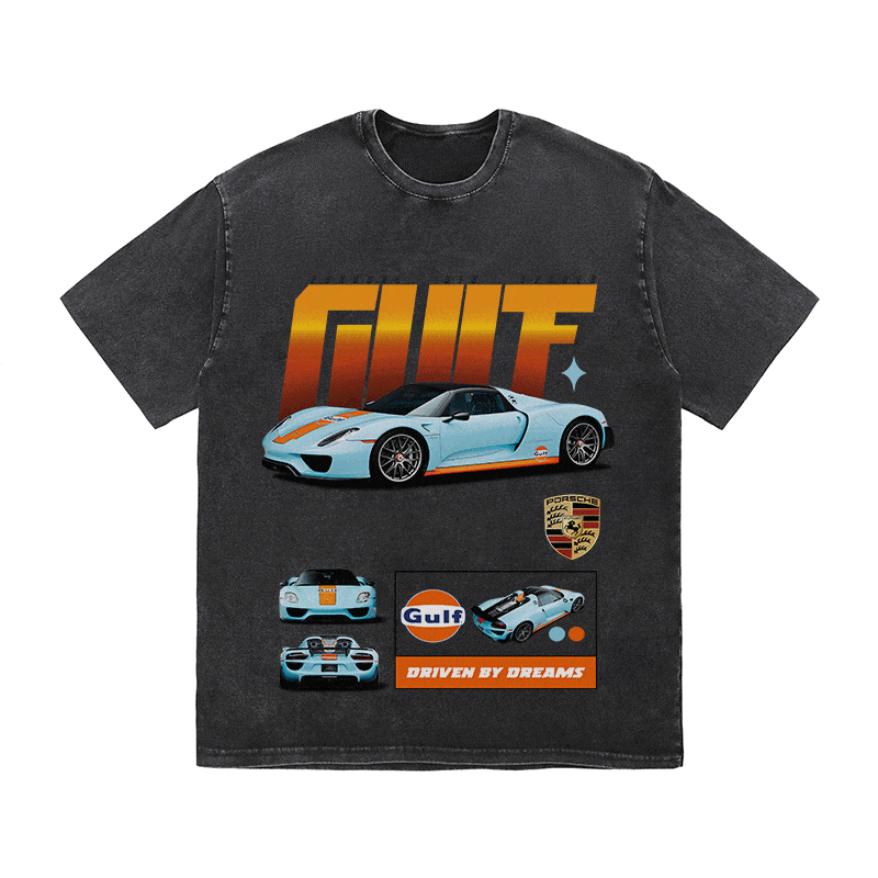 RDMCLOTHINGART tapestry hoodie GULF HEAVY WEIGHT COTTON TEE-8833