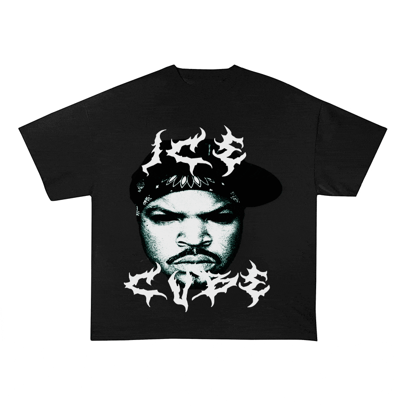 RDMCLOTHINGART tapestry hoodie ICE CUBE HEAVY WEIGHT COTTON TEE-8879
