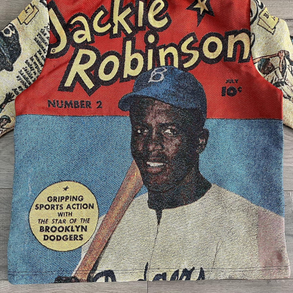 RDMCLOTHINGART tapestry hoodie JACKIEROBINSO TAPESTRY TEE