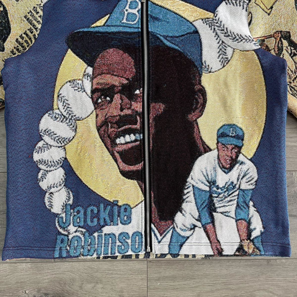 RDMCLOTHINGART tapestry hoodie JACKIEROBINSO TAPESTRY TEE