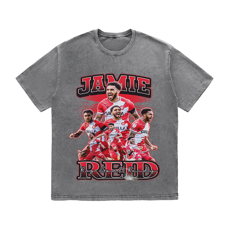 RDMCLOTHINGART tapestry hoodie JAMIE RED HEAVY WEIGHT COTTON TEE-8961