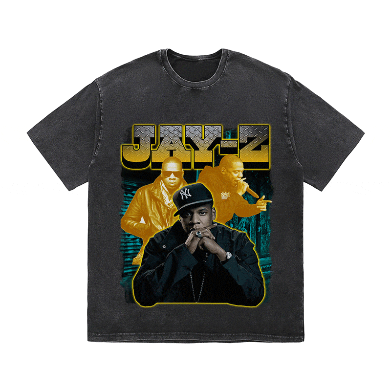 RDMCLOTHINGART tapestry hoodie JAYZ HEAVY WEIGHT COTTON TEE-9127