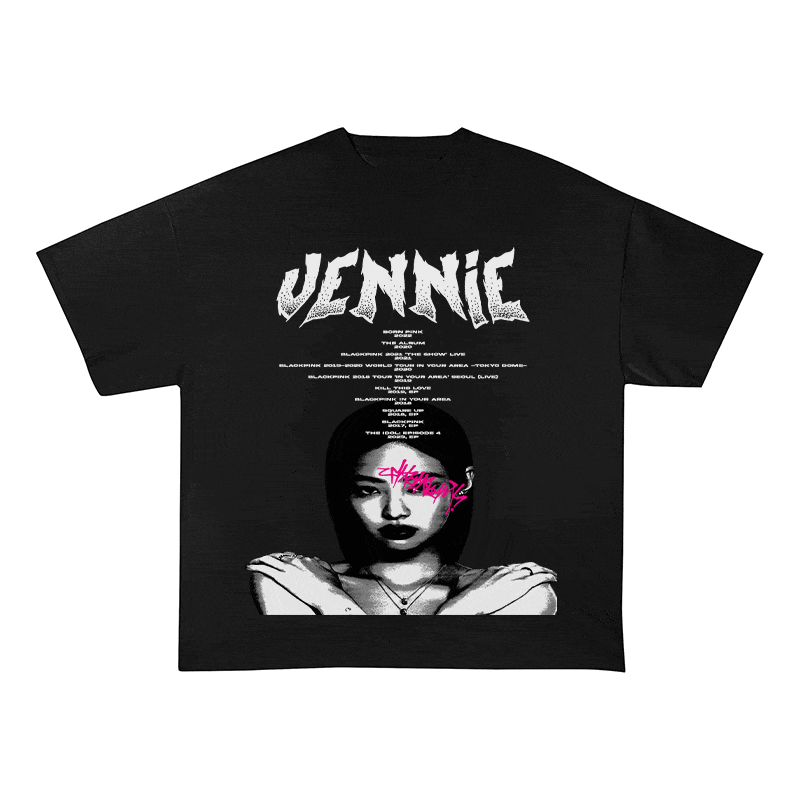 RDMCLOTHINGART tapestry hoodie JENNIE HEAVY WEIGHT COTTON TEE-8906