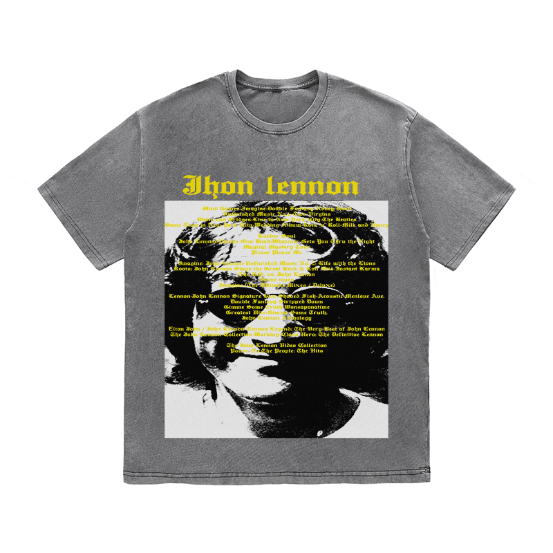 RDMCLOTHINGART tapestry hoodie JHON LENNON HEAVY WEIGHT COTTON TEE-8935