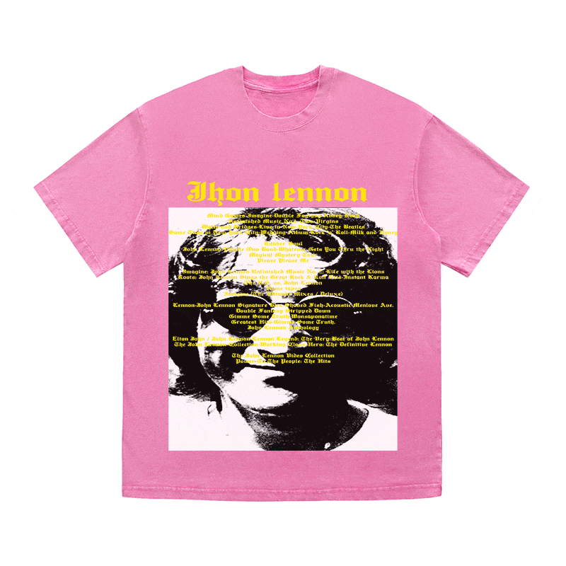RDMCLOTHINGART tapestry hoodie JHON LENNON HEAVY WEIGHT COTTON TEE-8935