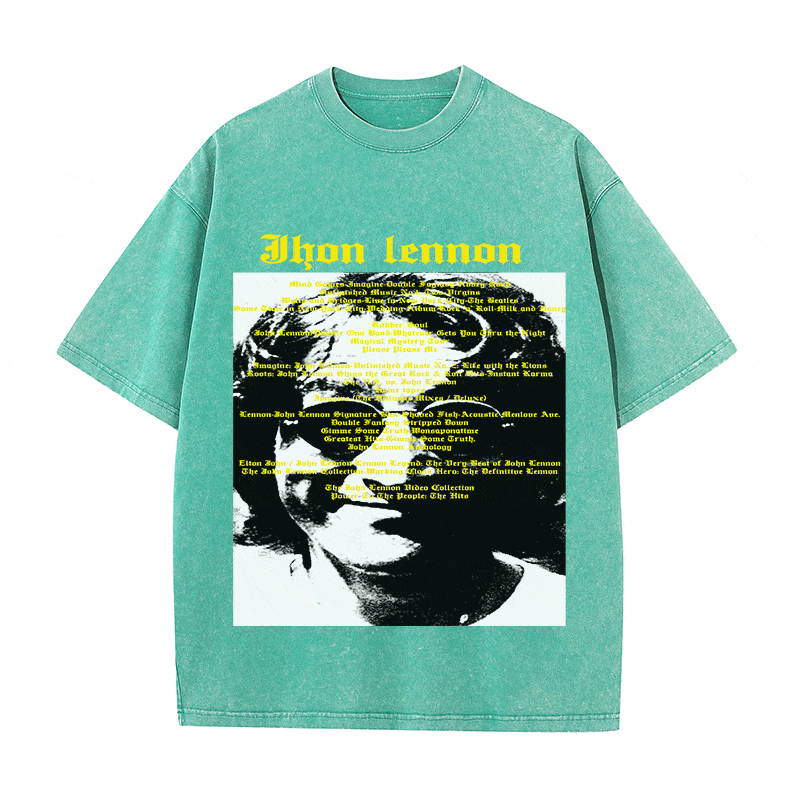 RDMCLOTHINGART tapestry hoodie JHON LENNON HEAVY WEIGHT COTTON TEE-8935
