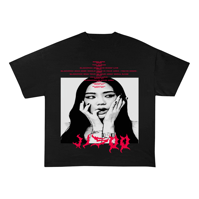 RDMCLOTHINGART tapestry hoodie JISOO HEAVY WEIGHT COTTON TEE-8907