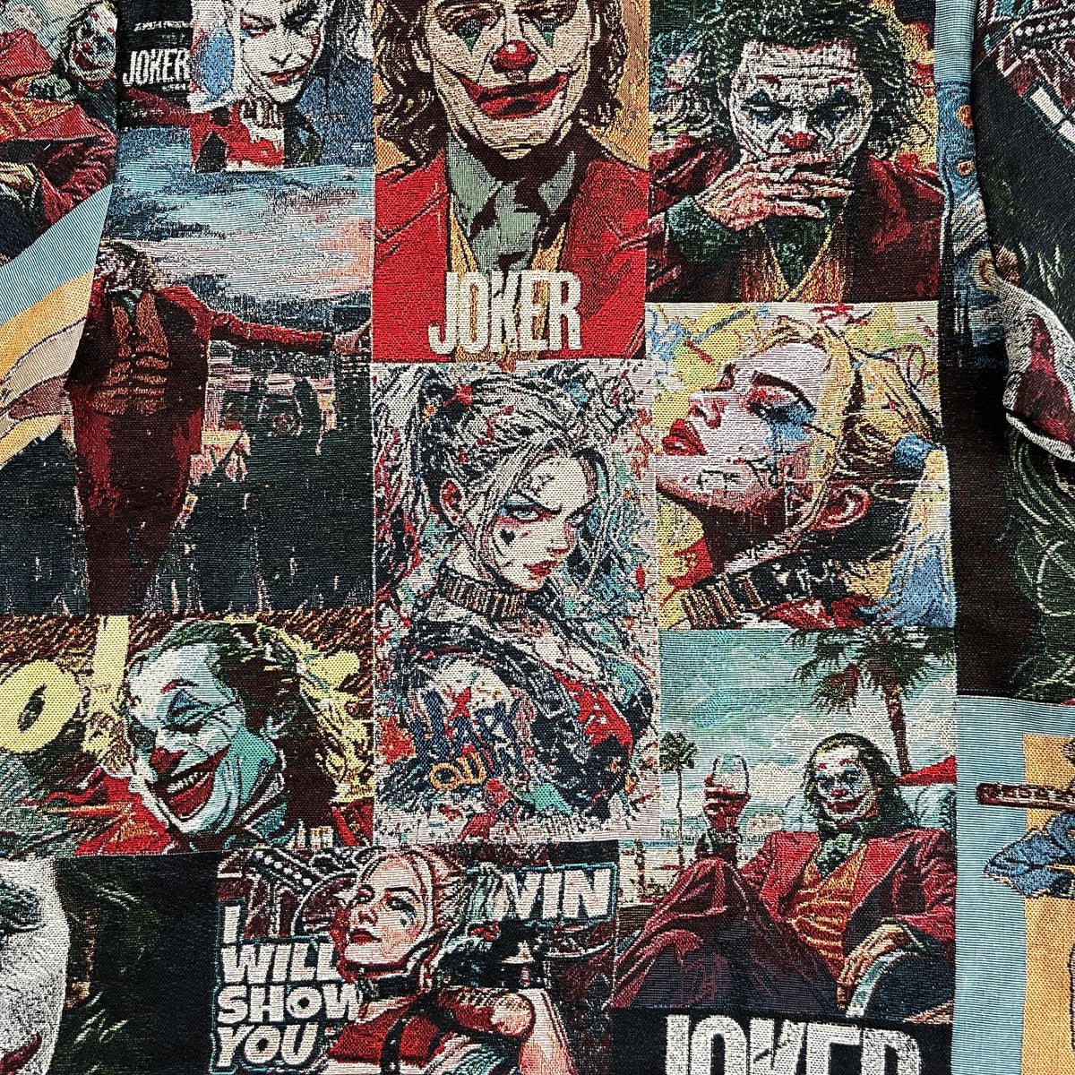 RDMCLOTHINGART tapestry hoodie JOKER&QUINN TAPESTRY TEE