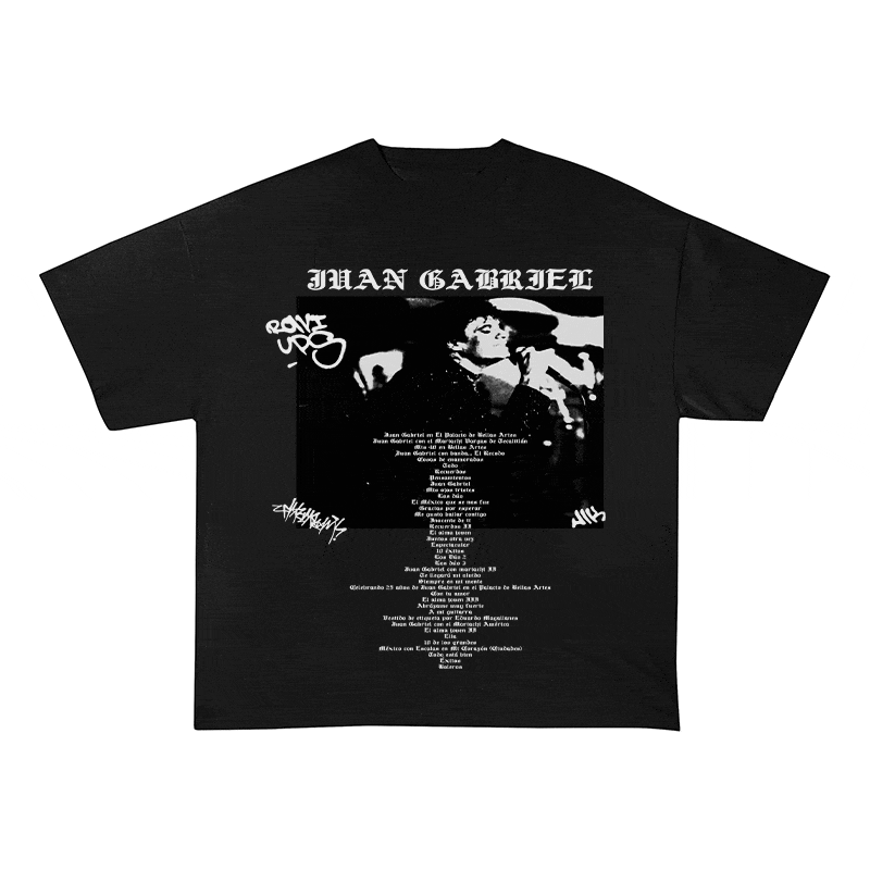 RDMCLOTHINGART tapestry hoodie JUAN GABRIEL HEAVY WEIGHT COTTON TEE-8909