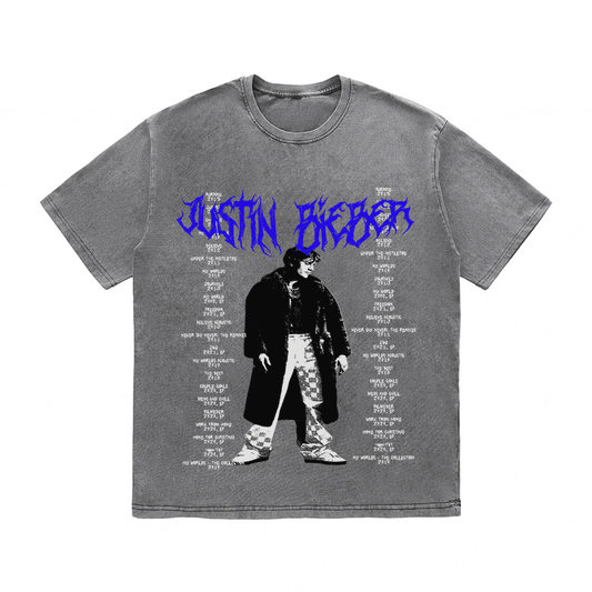 RDMCLOTHINGART tapestry hoodie JUSTIN BIEBER HEAVY WEIGHT COTTON TEE-8910