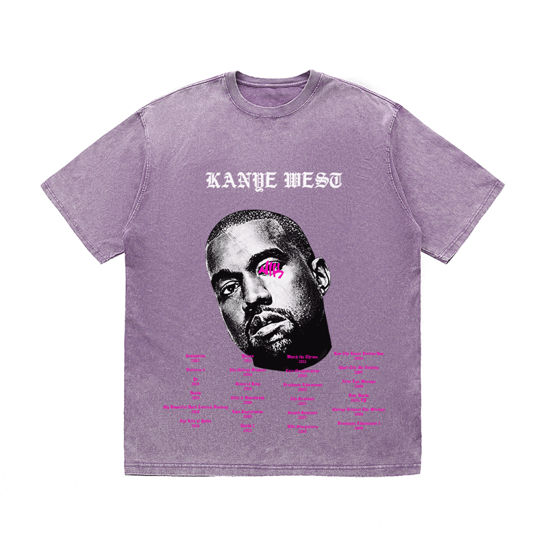 RDMCLOTHINGART tapestry hoodie KANYE WEST HEAVY WEIGHT COTTON TEE-8881