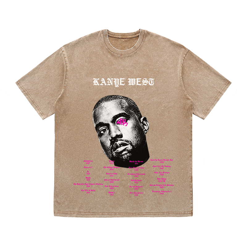 RDMCLOTHINGART tapestry hoodie KANYE WEST HEAVY WEIGHT COTTON TEE-8881