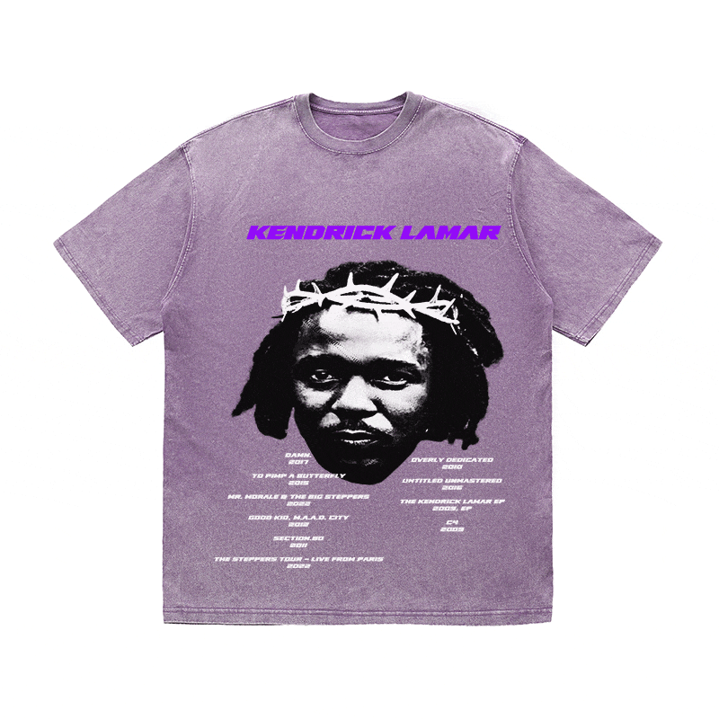 RDMCLOTHINGART tapestry hoodie KENDRICK LAMAR HEAVY WEIGHT COTTON TEE-8882