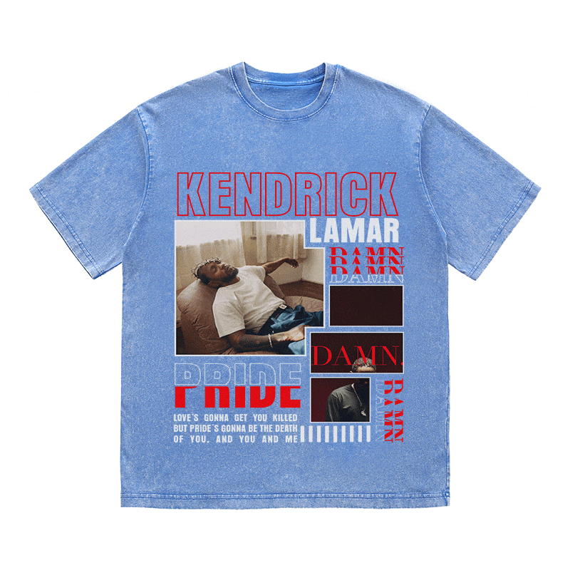 RDMCLOTHINGART tapestry hoodie KENDRICK LAMAR HEAVY WEIGHT COTTON TEE-9003