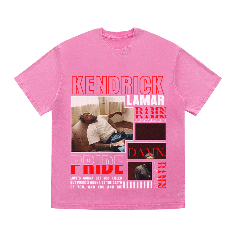 RDMCLOTHINGART tapestry hoodie KENDRICK LAMAR HEAVY WEIGHT COTTON TEE-9003